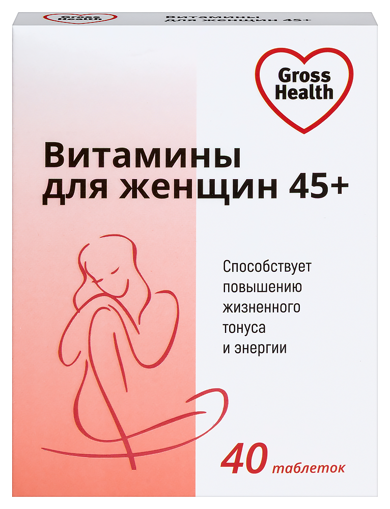 Изображение товара Gross health витамины для женщин 45+ 40 шт. покрытые оболочкой