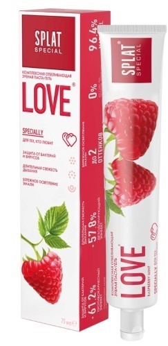 Изображение товара Splat special зубная паста love 75 мл
