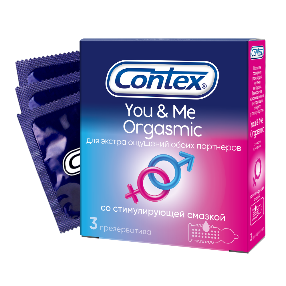 Изображение товара Контех презерватив you&me orgasmic из натурального латекса 3 шт