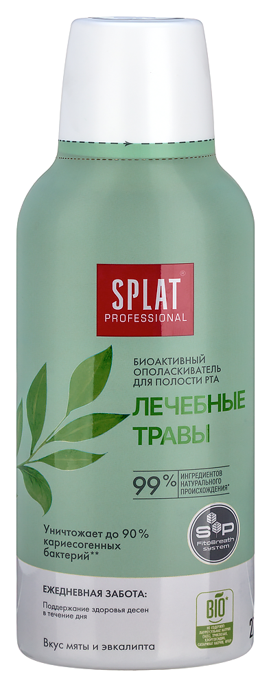 Splat professional ополаскиватель для полости рта биоактивный лечебные травы 275 мл инструкция по применению