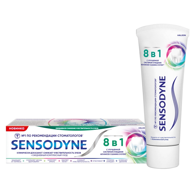 Изображение товара Sensodyne зубная паста 8 в 1 75 мл