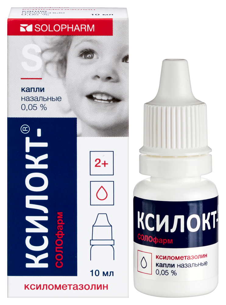 Изображение товара Ксилокт-солофарм 0,05% флакон-капельница капли назальные 10 мл
