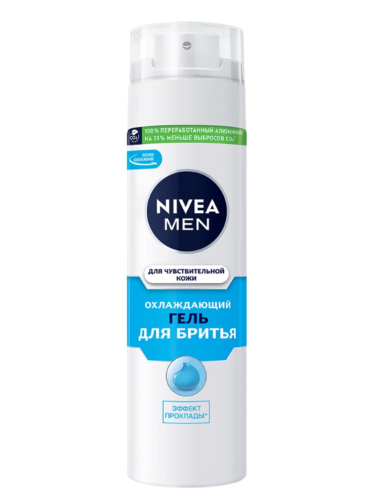 Изображение товара Nivea Men гель для бритья охлаждающий для чувствительной кожи 200 мл