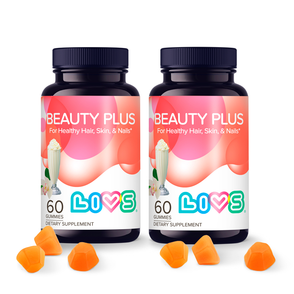 Изображение товара Набор LIVS комплекс витаминов для кожи, волос и ногтей в мармеладной форме из 2 уп