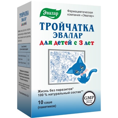 Изображение товара Тройчатка эвалар д/дет 10 шт. саше по 3,6 г