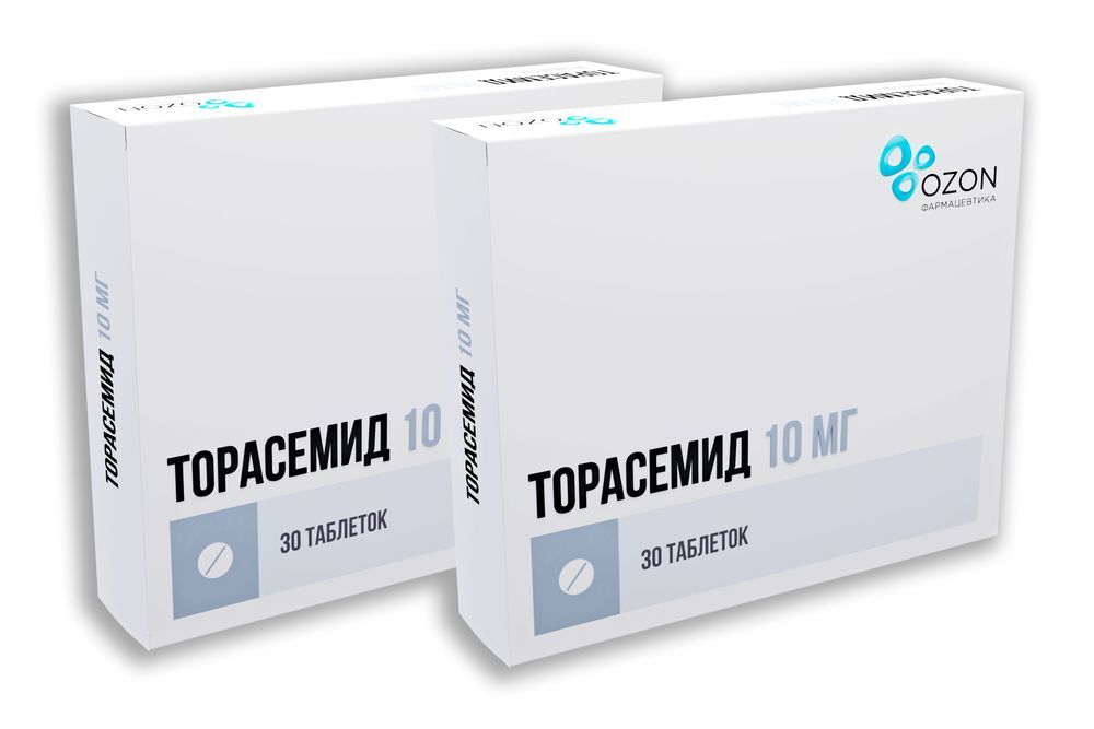 Изображение товара Набор из 2х упаковок Торасемид таб. 10мг №30 со скидкой!