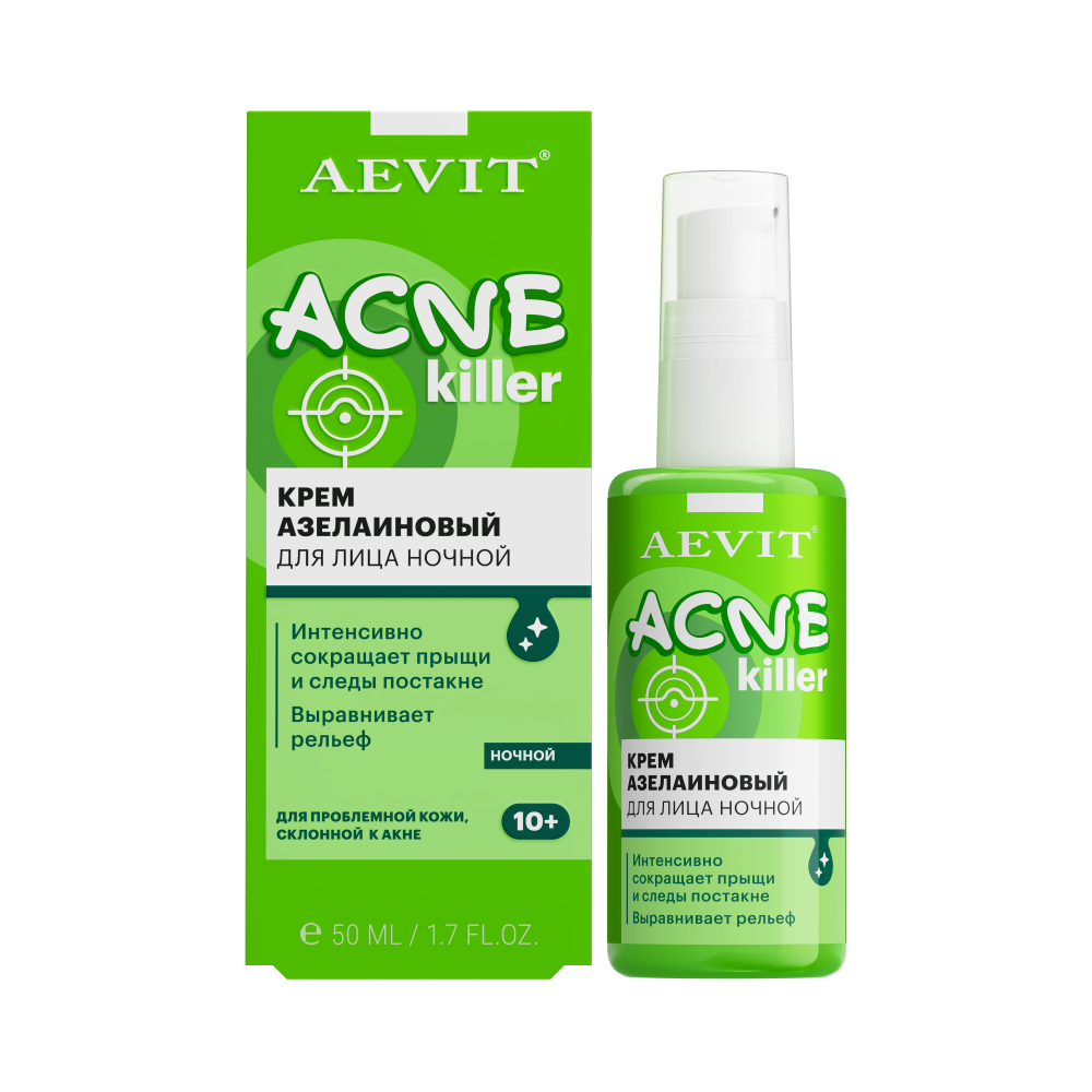Изображение товара Aevit acnekiller ночной азелаиновый крем против несовершенств 50 мл