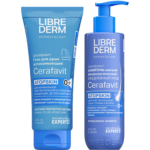 Изображение товара Набор ЛИБРИДЕРМ ЦЕРАФАВИТ: гель для душа 200мл + шампунь 250мл