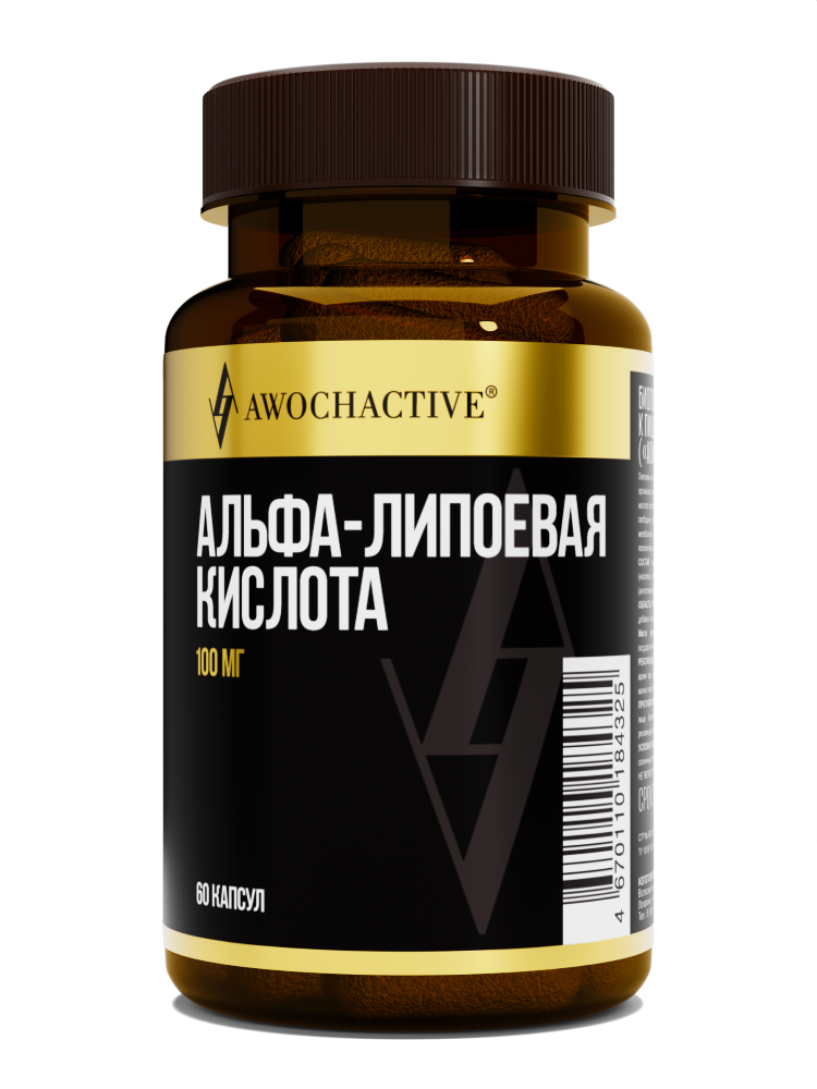 Изображение товара Awochactive альфа-липоевая кислота 60 шт. капсулы массой 450 мг