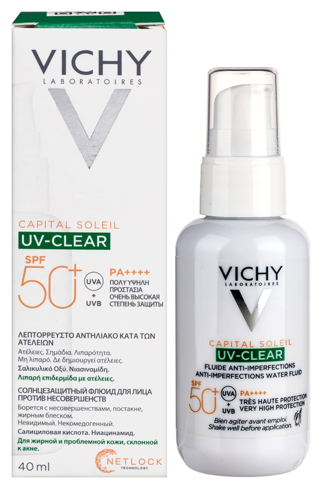 Изображение товара Vichy Capital Soleil UV-Clear SPF50+ солнцезащитный флюид для лица 40 мл