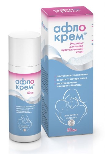 Изображение товара Афлокрем эмолиент 50 мл - средство для чувствительной кожи, увлажнение и питание