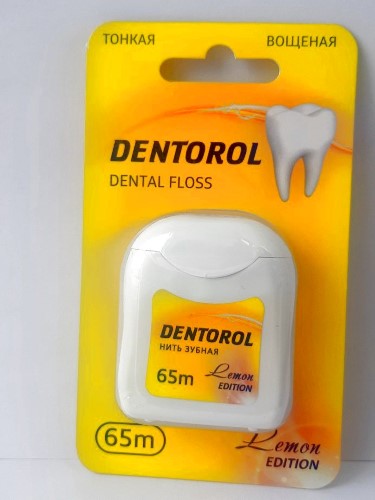 Изображение товара Dentorol зубная нить лимон 65 м