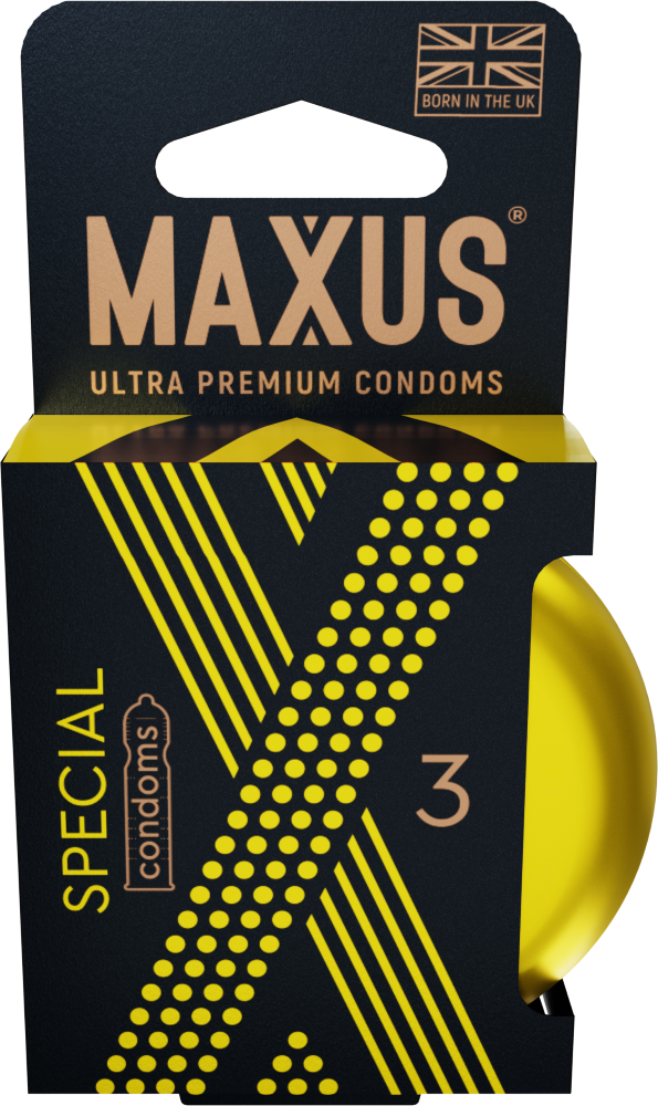 Изображение товара Презервативы Maxus special точечно-ребристые 3 шт. для защиты и удовольствия