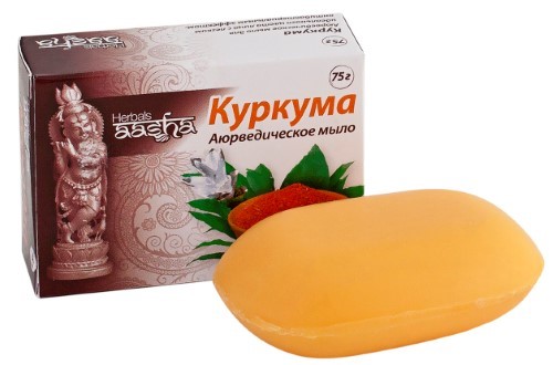 Мыло Куркума, Aasha Herbals, 75 гр