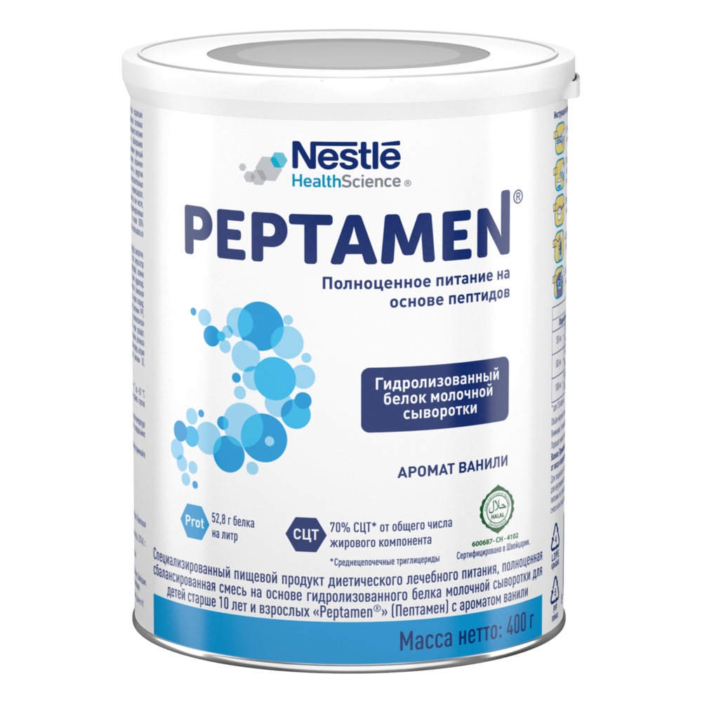 PEPTAMEN СМЕСЬ ДЛЯ ПАЦИЕНТОВ ОТ 10 ЛЕТ И ВЗРОСЛЫХ 400,0 инструкция по применению