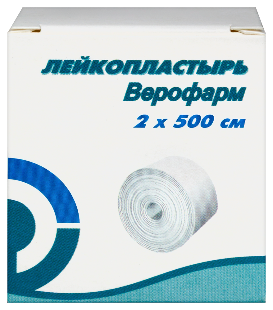 Изображение товара Лейкопластырь верофарм 2х500 см для фиксации повязок