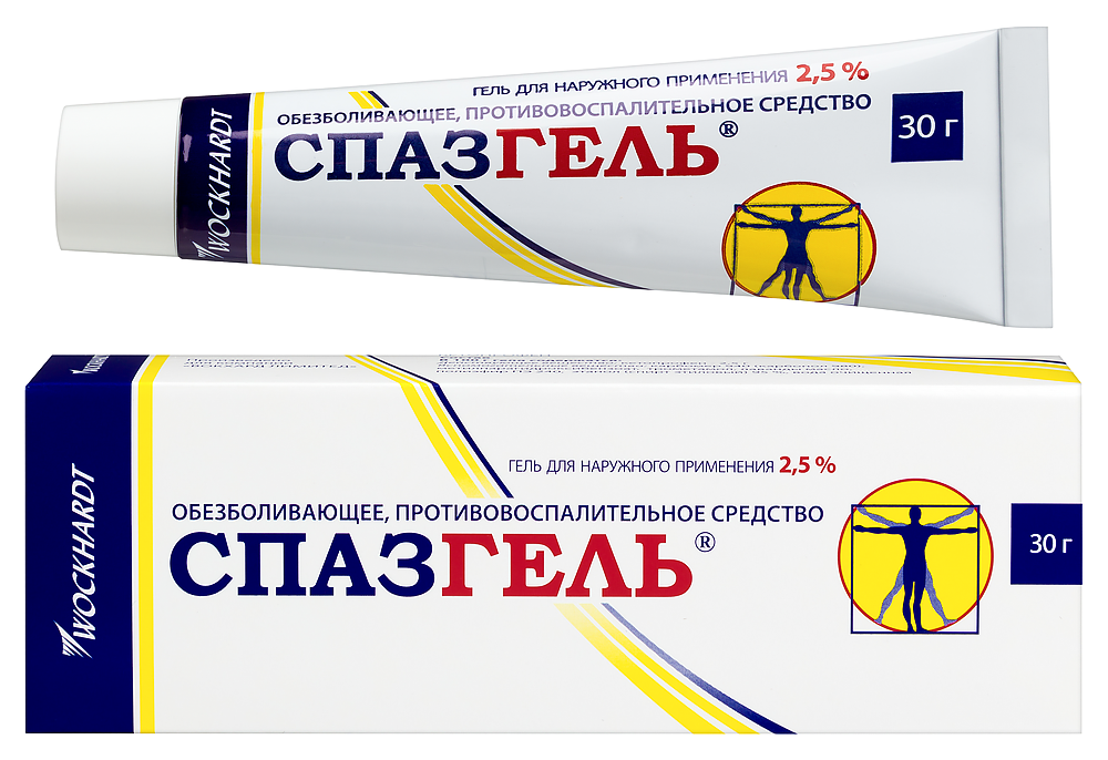 Изображение товара Спазгель 2,5% гель для наружного применения 30 гр
