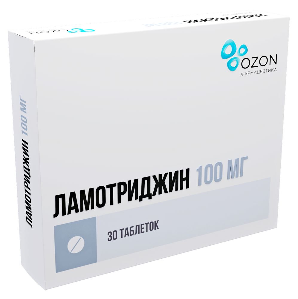 Ламотриджин 100 мг 30 шт. таблетки - цена 999.30 руб., купить в интернет  аптеке в Заозёрске Ламотриджин 100 мг 30 шт. таблетки, инструкция по  применению