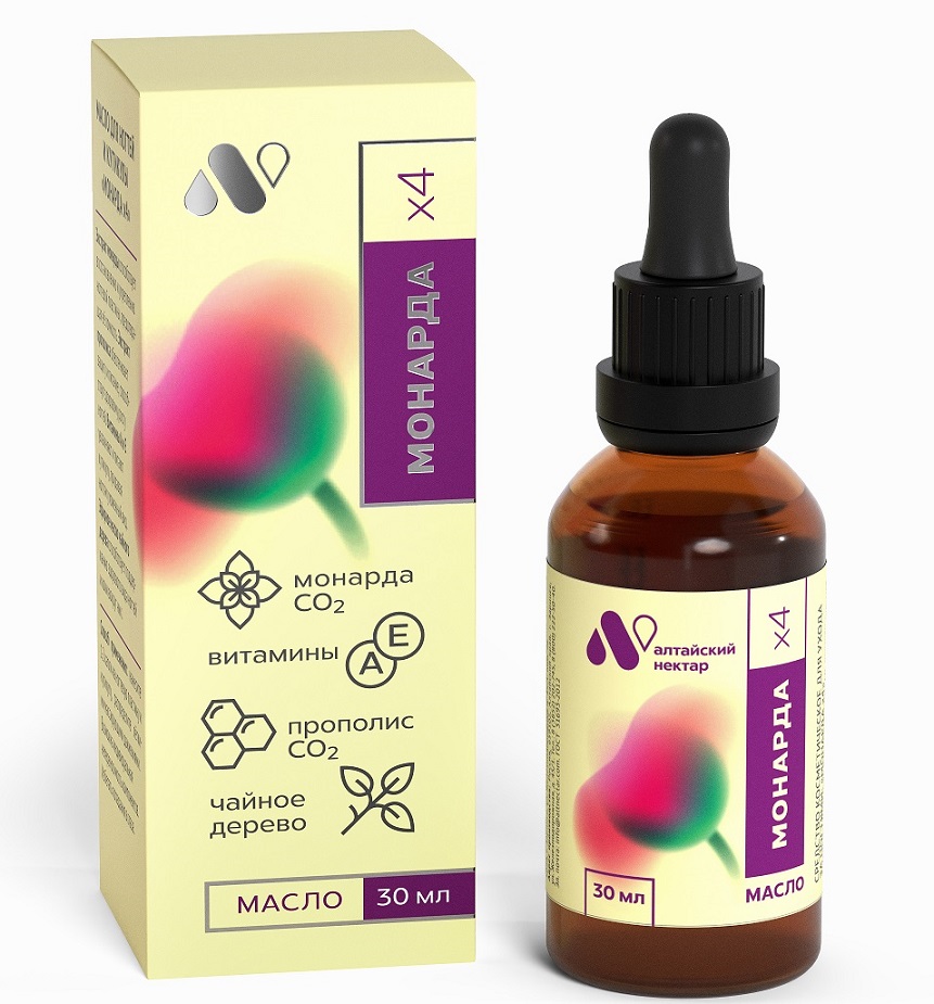 Изображение товара Масло для ногтей и кутикулы Алтайский нектар монарда х4 30 мл