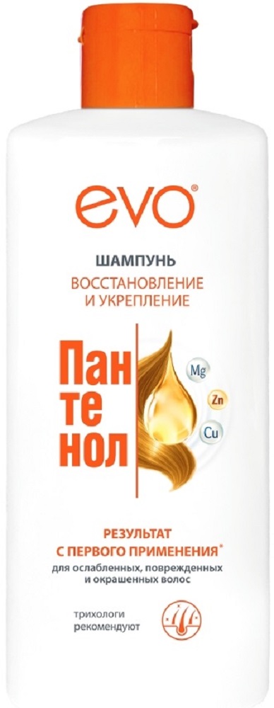 Изображение товара Evo пантенол шампунь для волос 400 мл - восстанавливающий уход