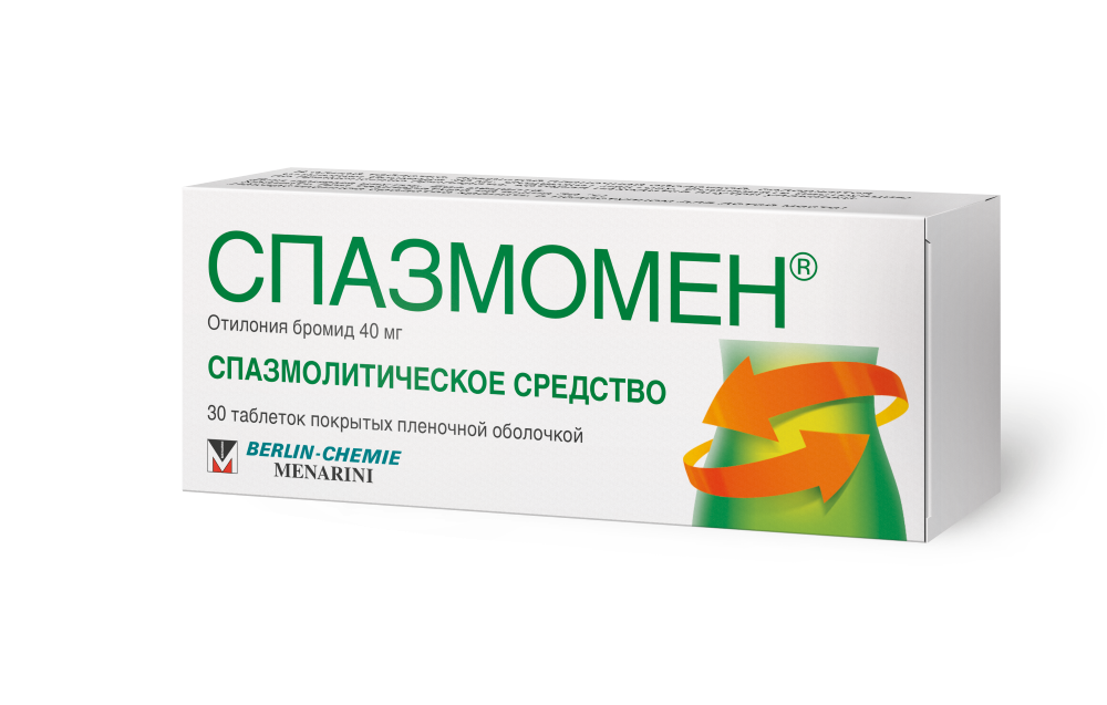 Спазмомен 40 Мг 30 Шт. Таблетки, Покрытые Пленочной Оболочкой.