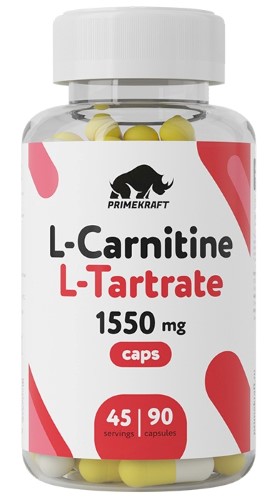 Изображение товара Prime Kraft L-Carnitine L-Tartrate Caps 90 капсул для похудения и энергии