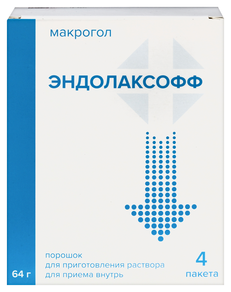 Изображение товара Эндолаксофф 64 гр порошок для очищения кишечника для медицинских процедур