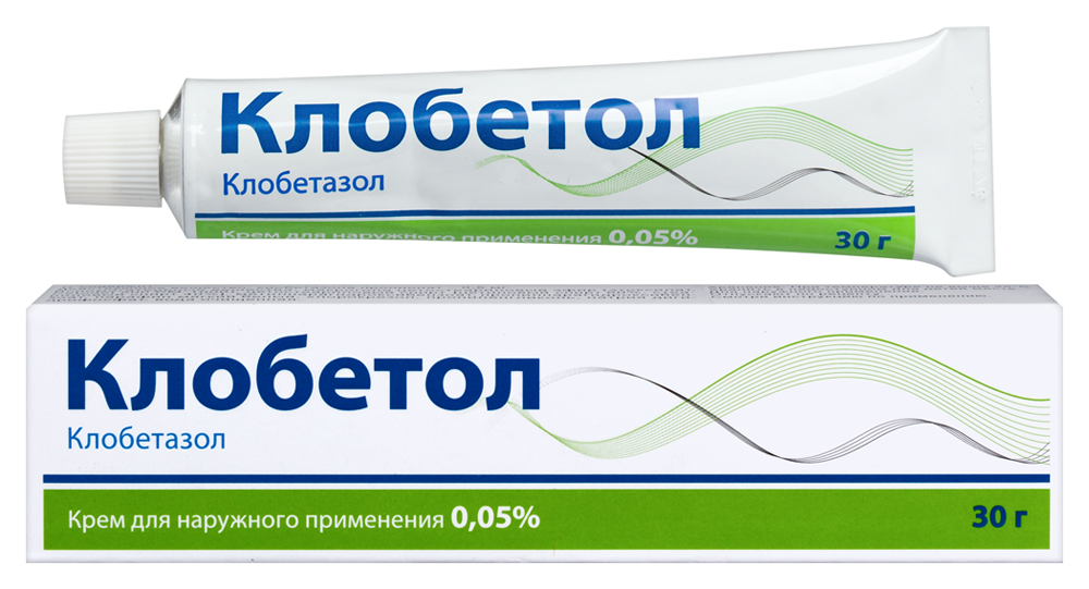 Изображение товара Клобетол 0,05% крем для кожи 30 г быстрый эффект при воспалениях и зуде