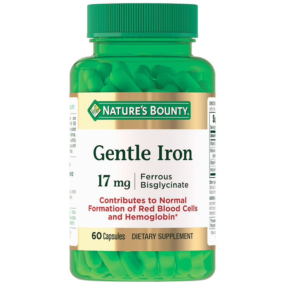 Изображение товара Нэйчес Браунти капсулы с железом и витаминами, 60 шт., 501 мг