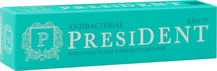 Изображение товара President antibacterial зубная паста 50 мл