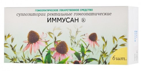 Иммусан 6 Шт. Суппозитории Ректальные Гомеопатического Применения.