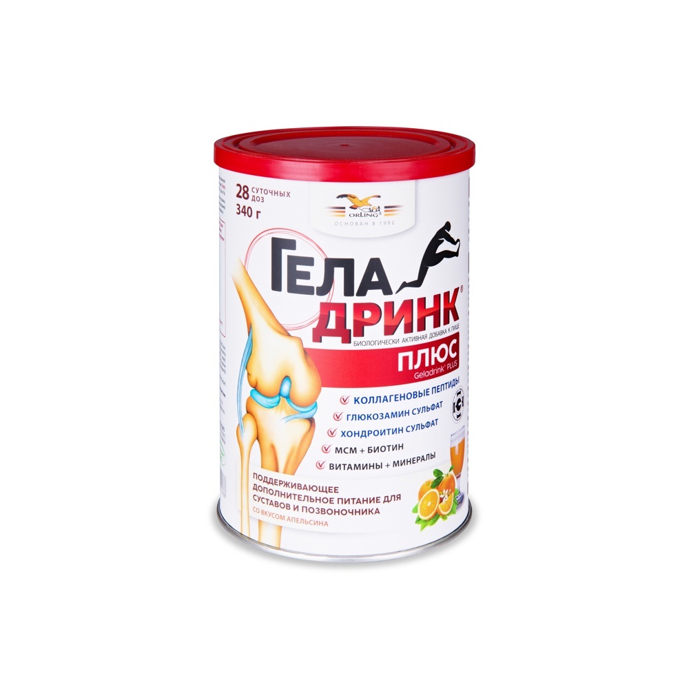 Изображение товара Геладринк Плюс 340 г - биологически активная добавка для суставов и кожи