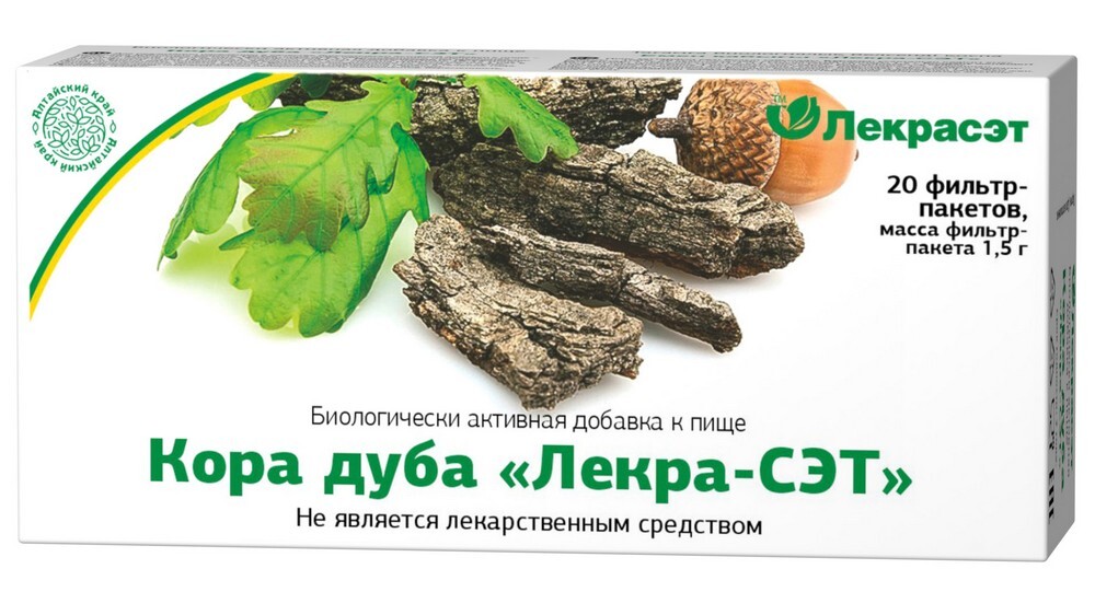 Изображение товара Дуба кора лекра-сэт 1,5 20 шт. фильтр-пакеты