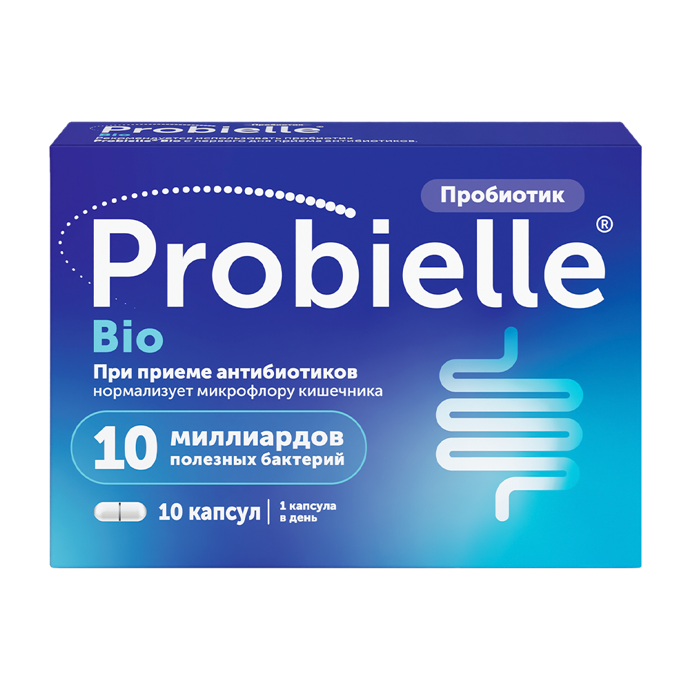 Пробиэль био 10 шт. капсулы массой 325 мг - цена 534 руб., купить в  интернет аптеке в Златоусте Пробиэль био 10 шт. капсулы массой 325 мг,  инструкция по применению