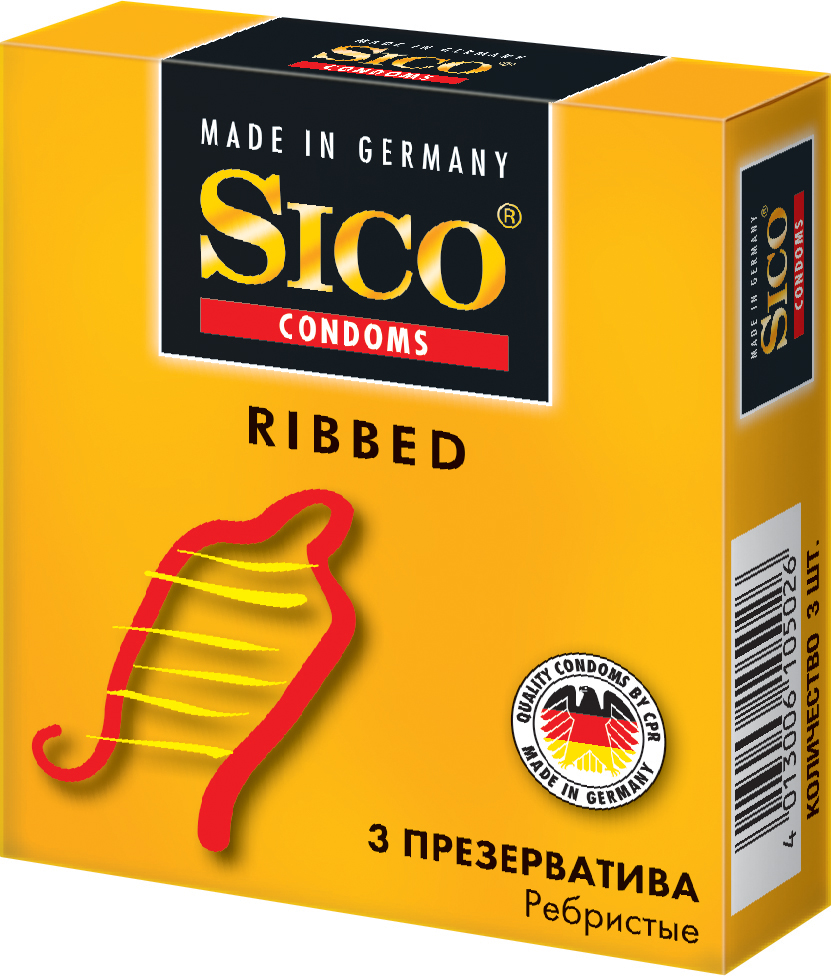 Изображение товара Sico презервативы ribbed ребристые 3 шт.