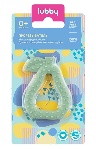 Изображение товара Lubby прорезыватель груша 0+/31902