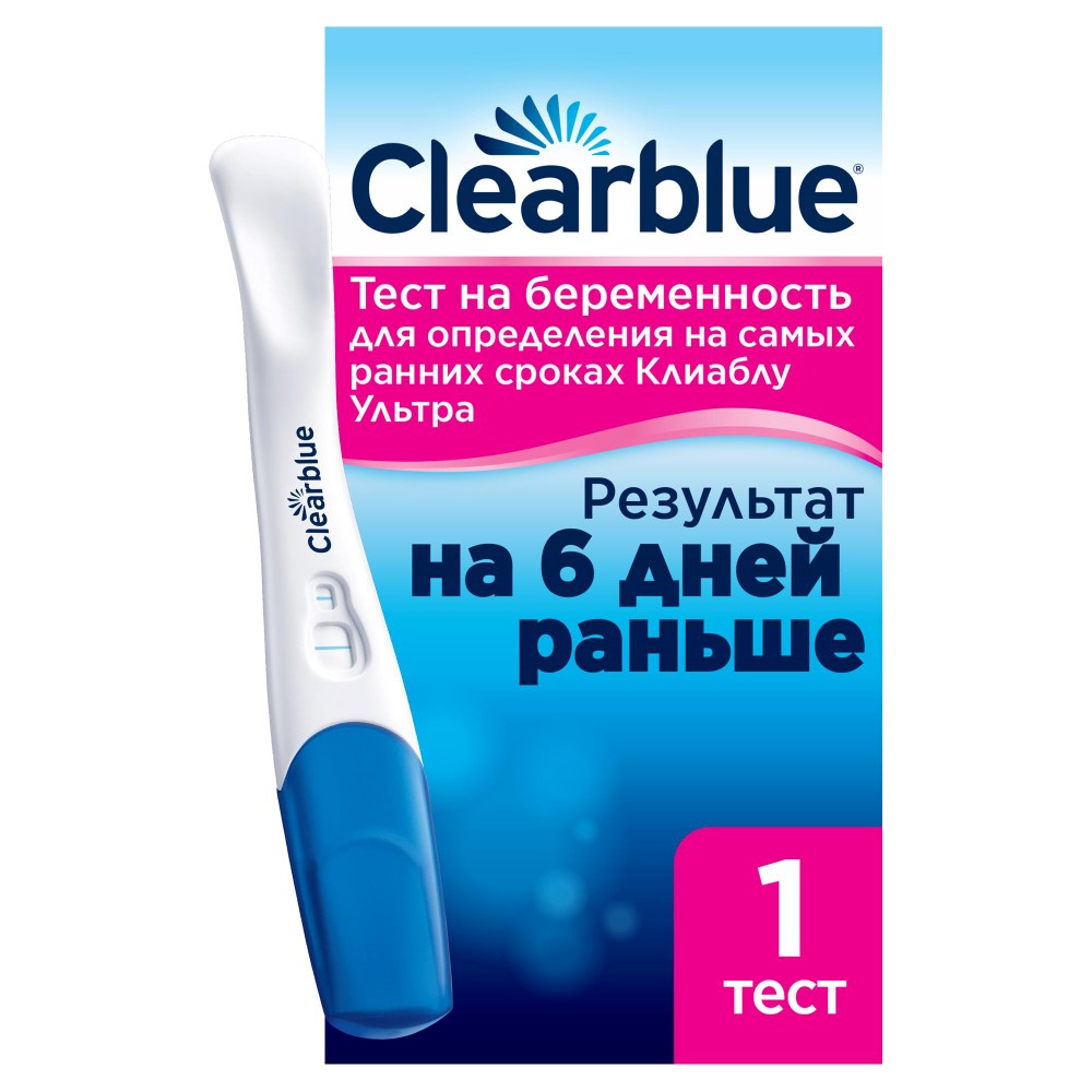 Изображение товара Тест для определения беременности clearblue ультра 1 шт.