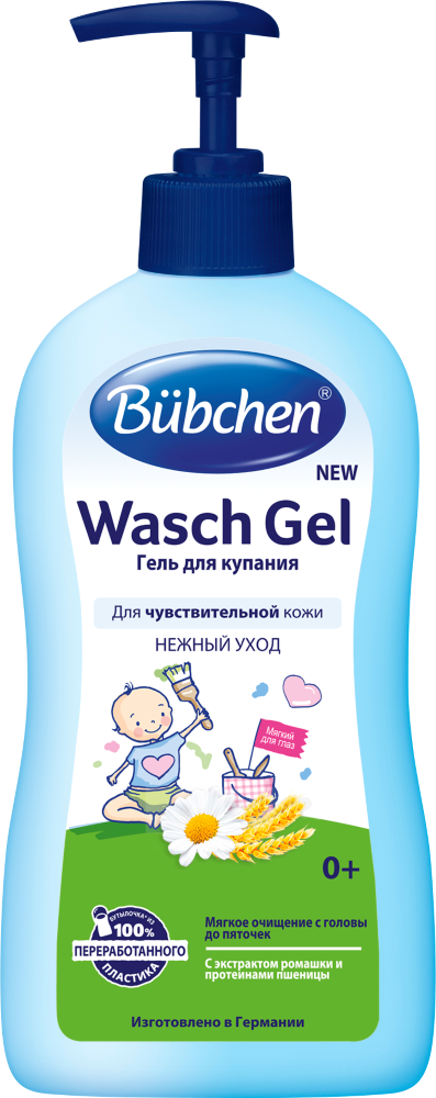 Изображение товара Bubchen гель для купания new 400 мл гипоаллергенный для детей и всей семьи