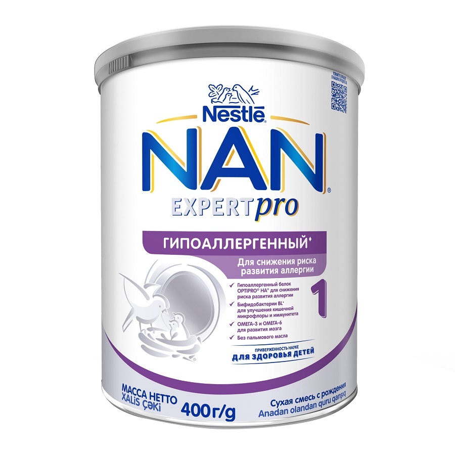 Изображение товара Nan 1 optipro гипоаллергенная смесь сухая для детей с рождения 400 гр