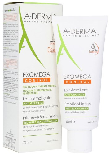 Изображение товара A-derma Exomega Control смягчающий лосьон для лица и тела 200 мл