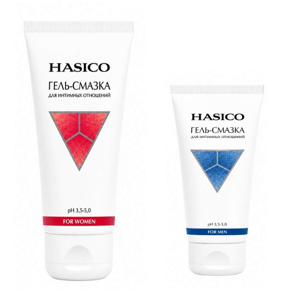 Изображение товара Набор из 2х средств HASICO гель-смазок лубрикантов for women 100 мл и гель-смазка For men 50мл Изображение товара Набор из 2х средств HASICO гель-смазок лубрикантов for women 100 мл и гель-смазка For men 50мл