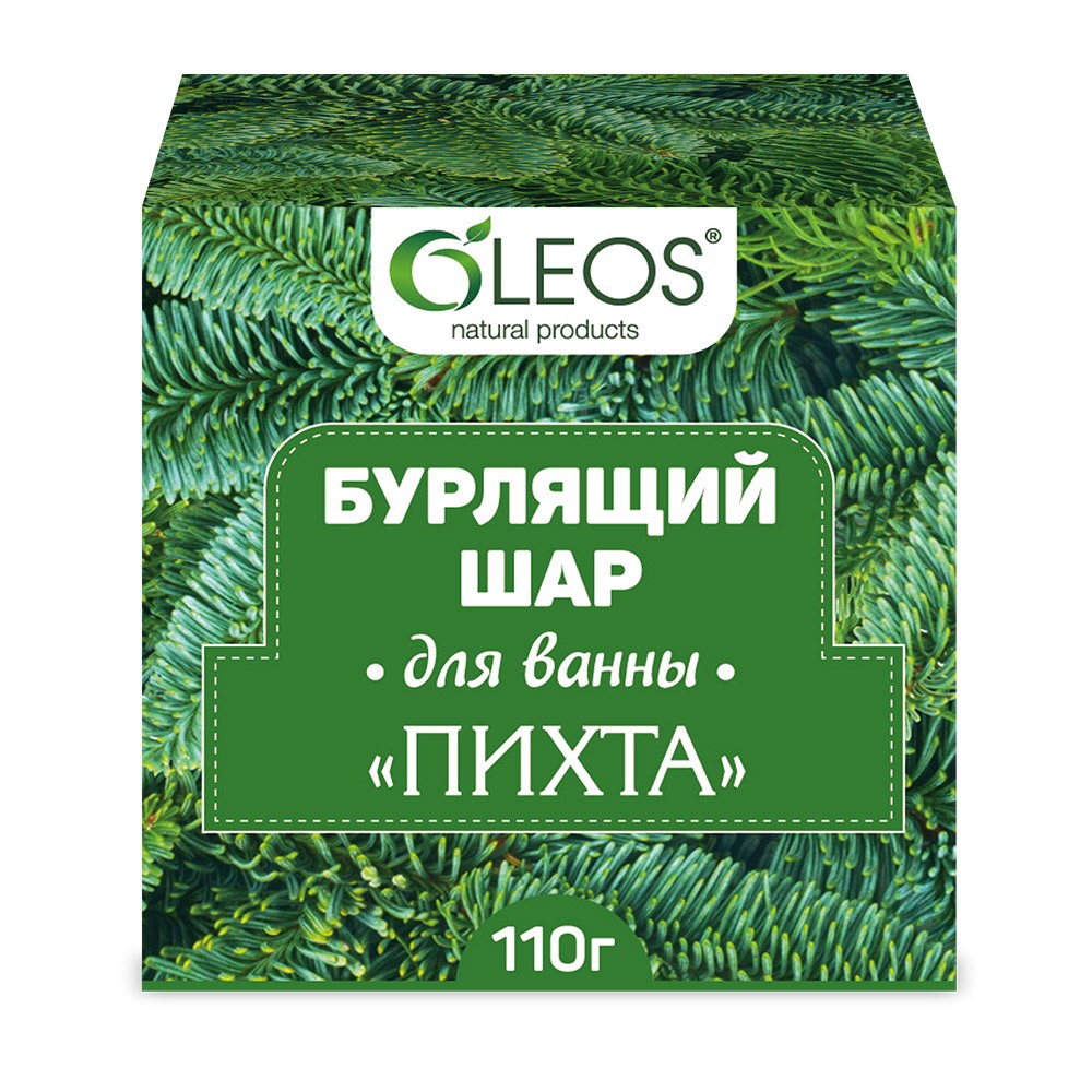 Изображение товара Oleos шар бурлящий для ванн пихта 110 гр