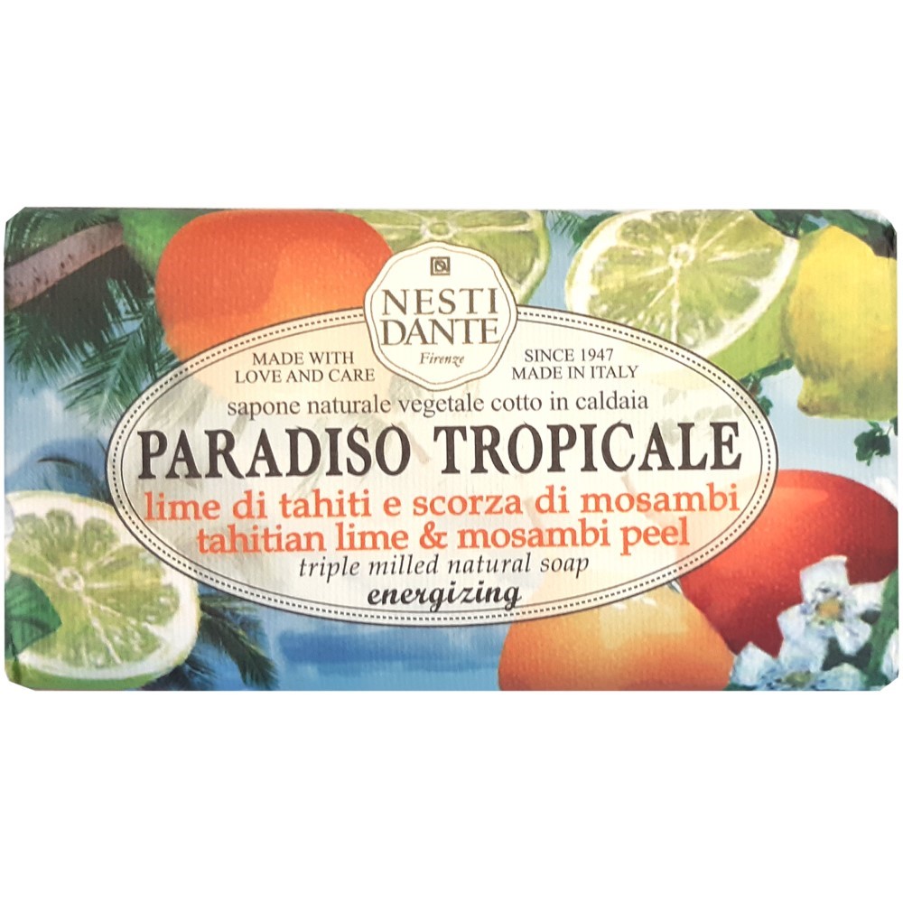 Изображение товара Мыло Nesti Dante Paradiso Tropicale лайм и мангустин 250 г натуральное для тела