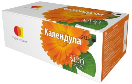 Изображение товара Календула цветки фарм-продукт 1,5 20 шт. фильтр-пакеты