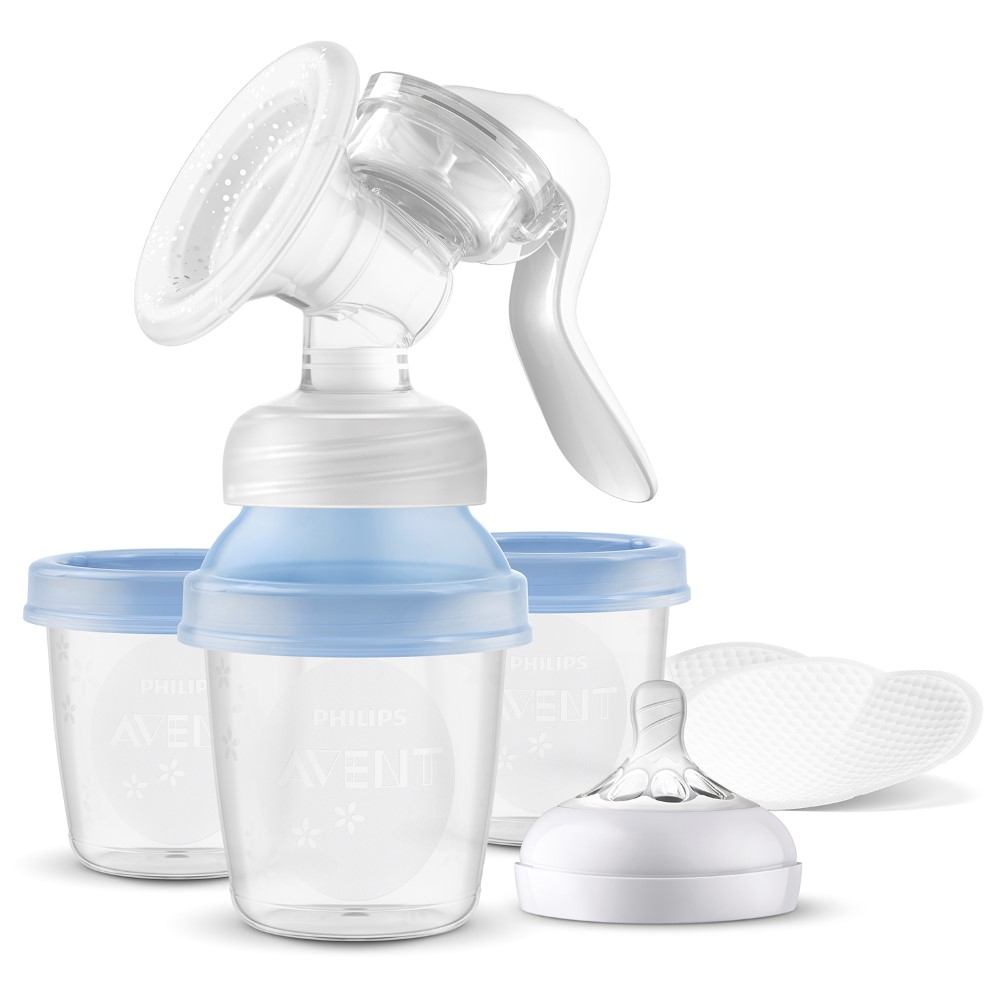 Avent молокоотсос ручной scf430/13 с контейнерами