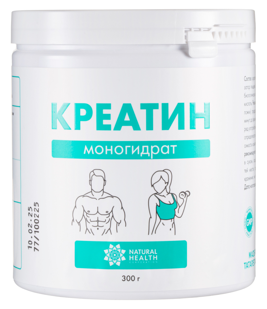 Изображение товара Natural health креатин моногидрат порошок нейтральный вкус 300 г