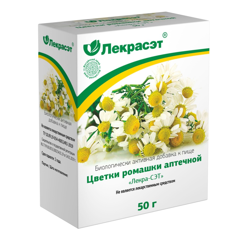 Изображение товара Ромашка аптечная цветки лекра-сэт 50 гр