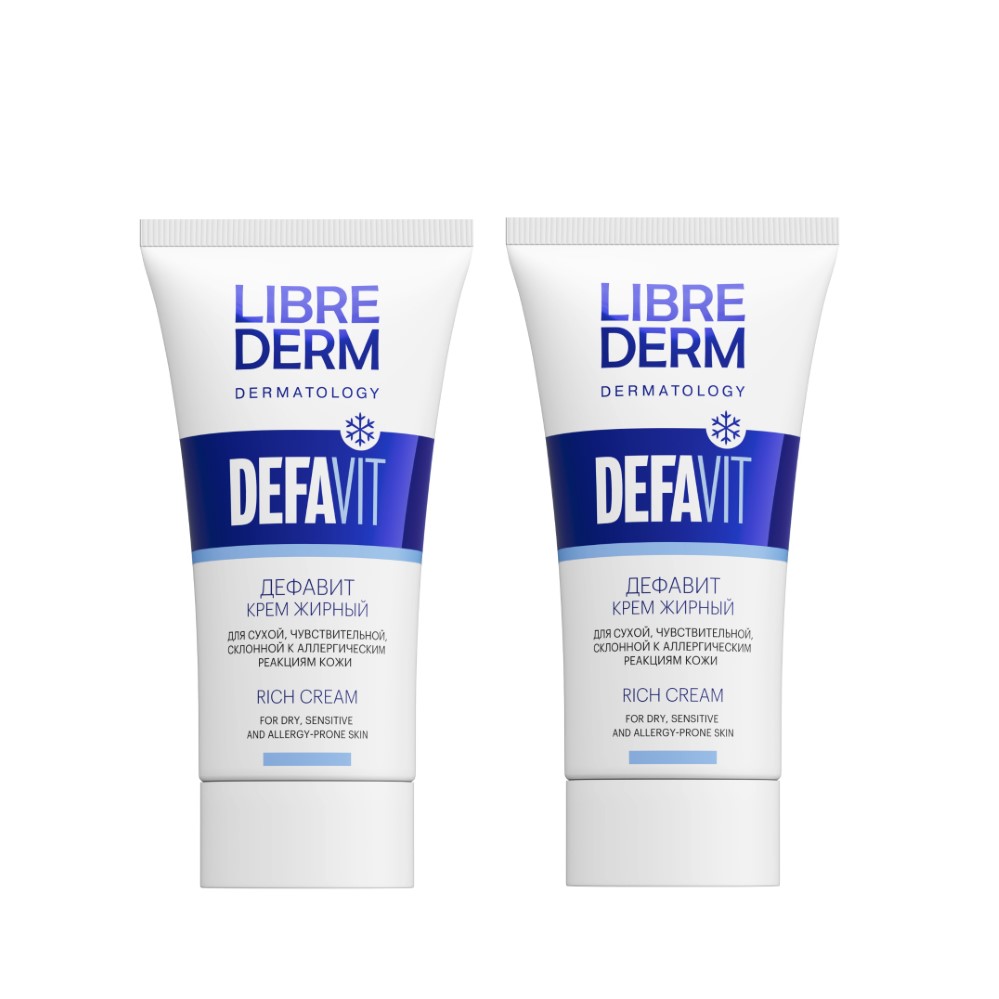 Изображение товара Набор 1+1 Librederm Дефавит крем восстанавливающий жирный 50мл