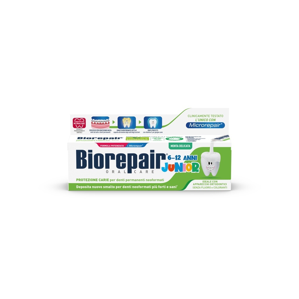 Изображение товара Biorepair junior зубная паста для детей 6-12 лет сладкая мята 75 мл