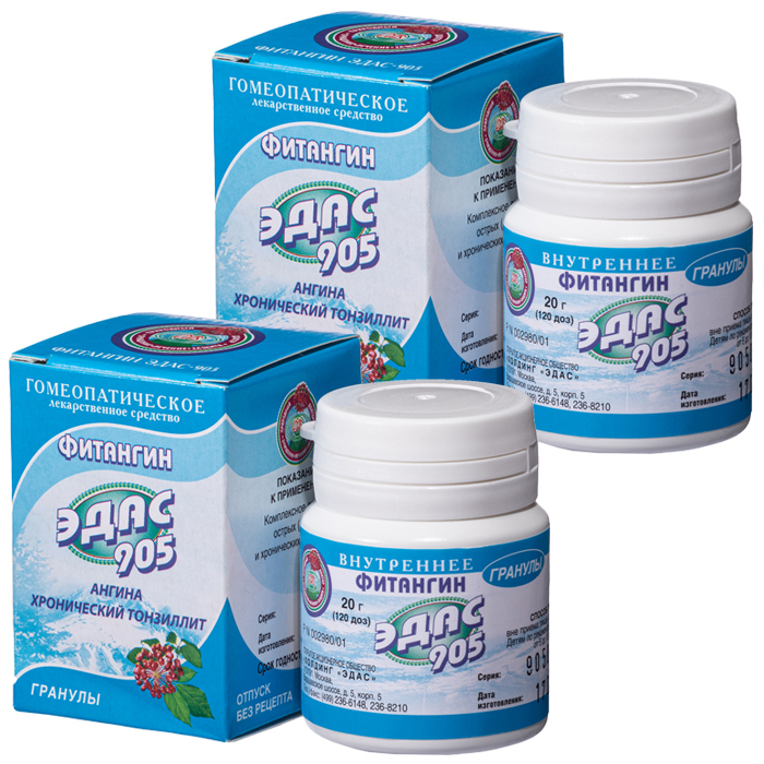 Изображение товара Набор ЭДАС-905 Фитангин со скидкой 30% на вторую упаковку